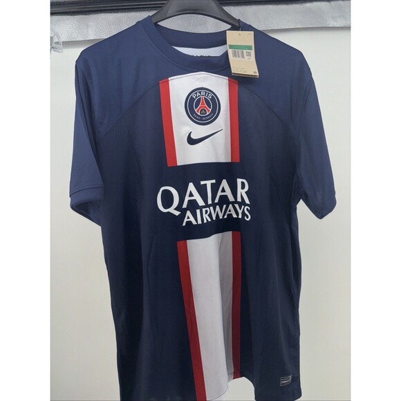 NWT Nike DriFit Paris Saint Germain PSG 22/23 Home Soccer Jersey Mens XL Mbappé - Picture 9 of 10